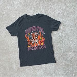 NWOT I Saw It First Grey Wild & Free Oversized Tee